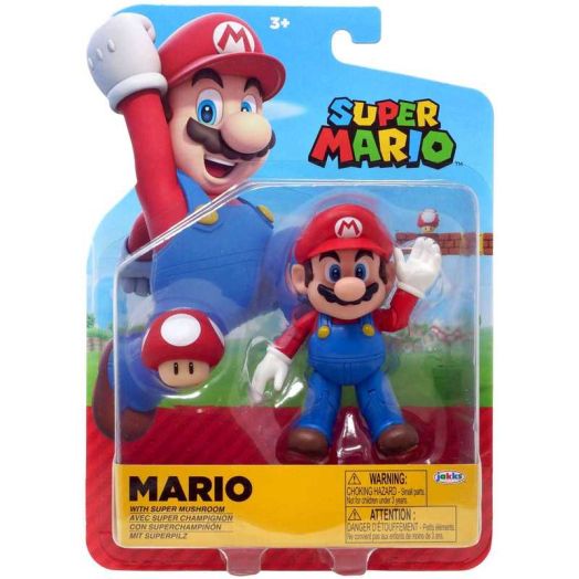 World of Nintendo Wave 42 Super Mario Action Figure (with Mushroom)