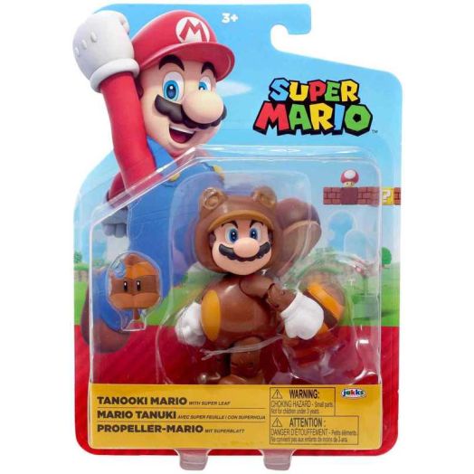 World of Nintendo Wave 43 Tanooki Mario Action Figure (with Leaf)