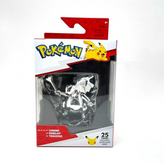 Pokemon 25 Years Anniversary Cubone 3" Chrome Figure