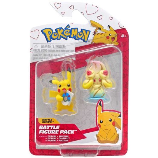 Pokemon Battle Figure Pikachu & Alcremie Mini Figure 2-Pack