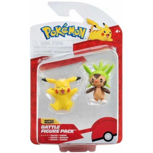 Pokemon Battle Figure Pikachu & Chespin Mini Figure 2-Pack