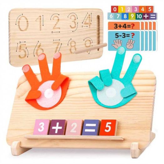 Montessori Toys for 3 4 5 Year Old, Double-Sided Preschool Learning Toys for Toddlers Age 2-4, Educational Math Manipulatives Number Blocks for Kids, Christmas Birthday Gifts for Boys Girls