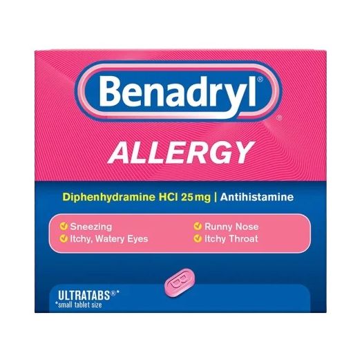 Benadryl Allergy Ultratabs Antihistamine Relief Tablets, 48 Count