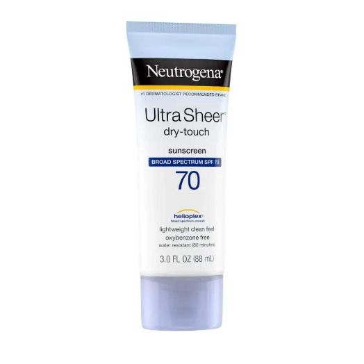 Neutrogena Ultra Sheer Dry-Touch Water Resistant Sunscreen SPF 70, 3 oz Tube