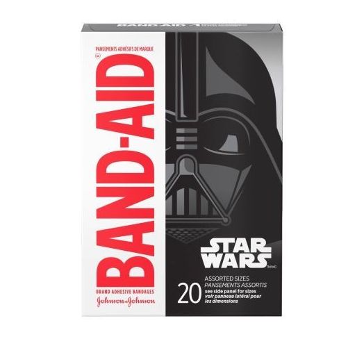 Band-Aid Brand Adhesive Bandages Star Wars Characters, Assorted Sizes Box of 20