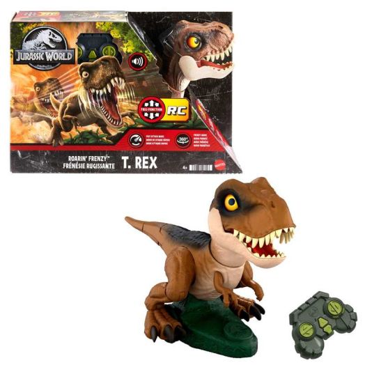 Jurassic World HTP60 Roarin' Frenzy T. Rex RC Vehicle, Multicolor