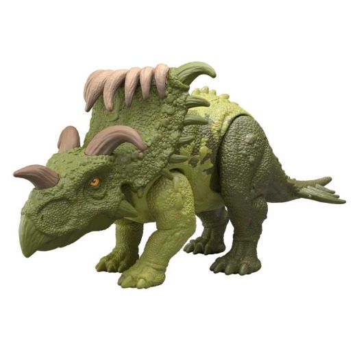 Jurassic World Strike Attack Kosmoceratops Dinosaur Figure, Single Action & Posable, Digital Play