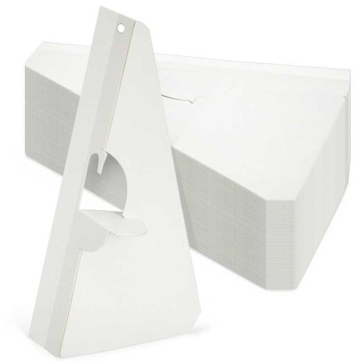 Juvale Cardboard Easel Stand for Signs - Self-Stick Cardboard Easel Backs - Adhesive Picture Frame Support - 9-Inch, White, 50 Pack, Compact