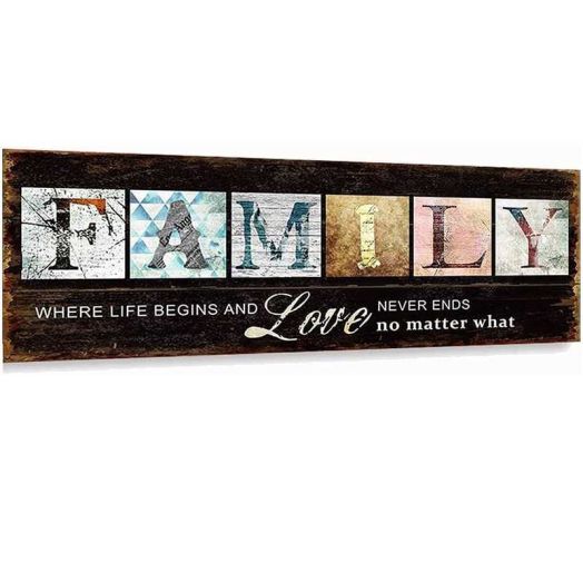 JYLMOOD Family Saying Large Diamond Painting Kits with Full Accessories for Adults 80x30cm, craft Kits for Home Office Wall Decro