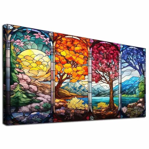 JYLMOOD Season Tree Diamond Painting Kit - 70x40cm