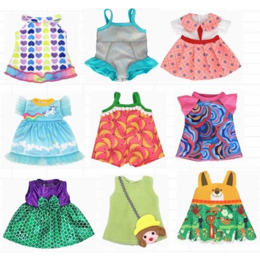 9 Sets Alive Baby Doll Clothes for 10-12 Inch Girl Dolls,12 Inch Baby Doll Clothing Dress Outfits Accessories Set,Best Gift for Kids(No Dolls)