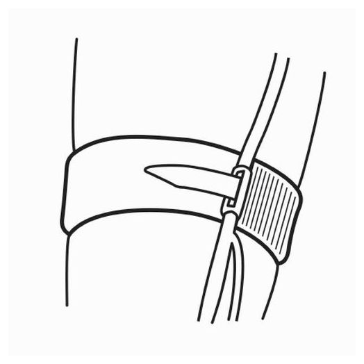 Halyard Catheter Leg Strap for Universal Indwelling Catheter, 2 x 24 Inch