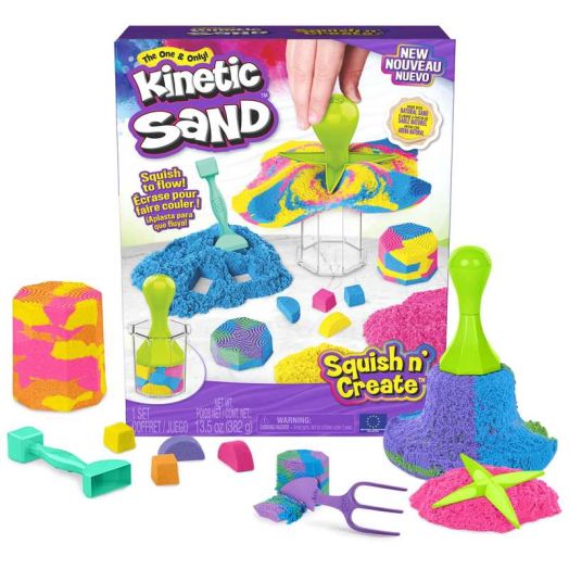 Kinetic Sand, Squish N' Create Sensory Toy Playset
