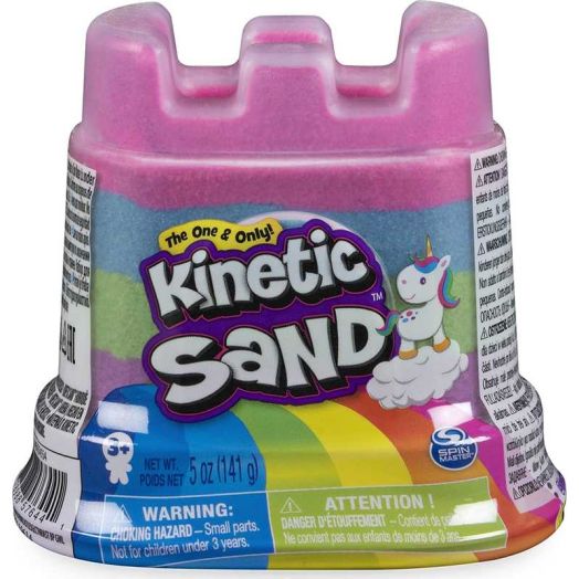 Spin Master Kinetic Sand Rainbow Castle Container, Mixed Colours