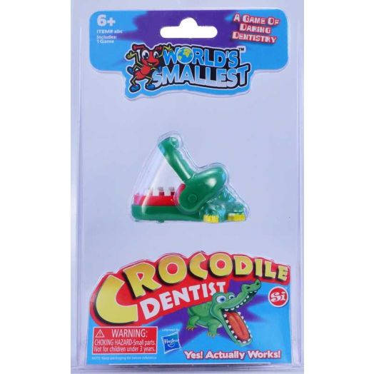 World's Smallest Crocodile Dentist Game - Mini Classic Chomp Game of Nerves & Luck for Kids