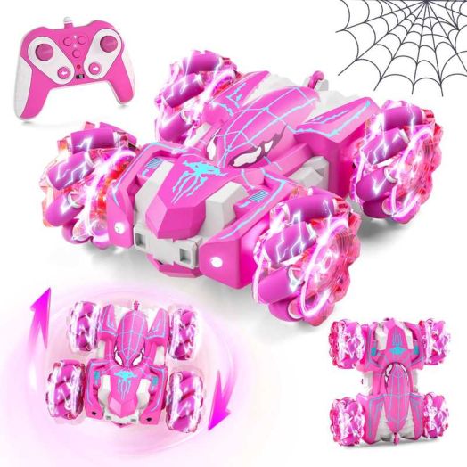 RC Cars Toys for 3 4 5 6 7 8 9 10 Year Old Girl Boys, Remote Control Car, 2.4Ghz Fast Stunt, Double Sided Race Car for Girls Kid Age 8-12 Outdoor Toys Birthday
