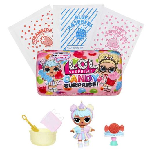 LOL Surprise Candy Surprise Tot Doll with DIY Gummie, Edible Candy, Ages 4+
