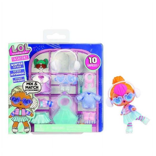 LOL Surprise Fashion Packs - 6 Packs, 6 Unique Styles each with 3 Outfits, 2 Pairs of Shoes, 4 Accessories, Mix and Match Styles to Create Tons of Doll New Looks - Girls Gift Age 4+
