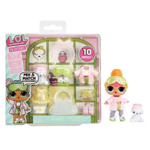 LOL Surprise Fashion Packs Slumber Party Style- 6 Unique Styles (3) Outfits, (2) Pairs of Shoes, (4) Accessories - Mix and Match Styles to Create Tons of New Looks, Girls Gift Ages 4+