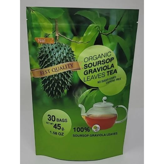 NalLife Organic Soursop Graviola Leaves Tea Pack of 30 Bags