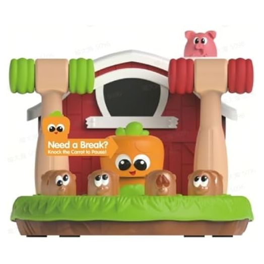 lalalark Whack Game Mole for Toddlers 2 3, Pounding Game with Light & Sound, Interactive Educational Toy with 4 Modes & 40 Levels, Baby Toy for Early Learning, Christmas Birthday Gift for Kids 4 5