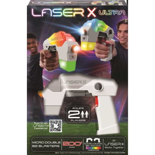 Laser X Ultra Micro Laser Tag Set - Infrared Blasters for Indoor & Outdoor, Kids Ages 6 and up