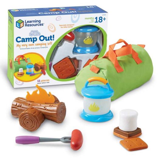 Learning Resources New Sprouts Camp Out! Imaginative Play, Camping Toy, Outdoor Toy Food, Ages 2+