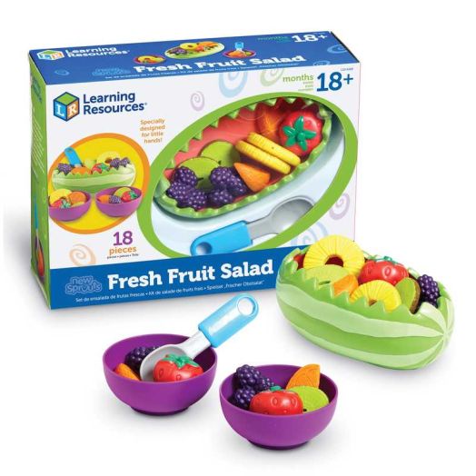 Learning Resources New Sprouts Fresh Fruit Salad, Toddler Play Food, Ages 18 Months+