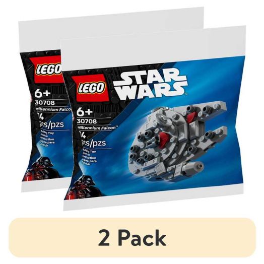 (2 pack) LEGO Star Wars Millennium Falcon Mini-Build - Space Ship Building Toy for Kids, Ages 6+ - 30708