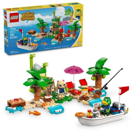 LEGO Animal Crossing Kapp'n's Island Boat Tour, Buildable Video Game Toy for Kids, Includes 2 Minifigures from the Series Marshal and Kapp'n, Animal Crossing Toy for 6 Year Old Boys and Girls, 77048
