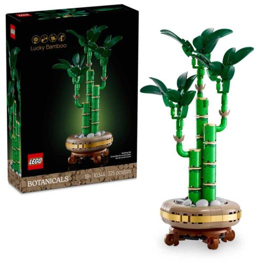 LEGO Botanicals Lucky Bamboo Building Set - Artificial Plants for Indoor Home Décor, Adults Ages 18+ - Unique Birthday Gift Idea - Fake Plants Decoration for Table, Desk, Office - 10344