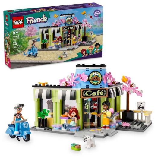 LEGO Friends Heartlake City Cafe Building Toy - Pretend Play Toys Figures & Playset for Kids, Girls & Boys, Ages 6+ - Imaginative Play W/ Mini Dolls - Birthday Gift Idea - 42618