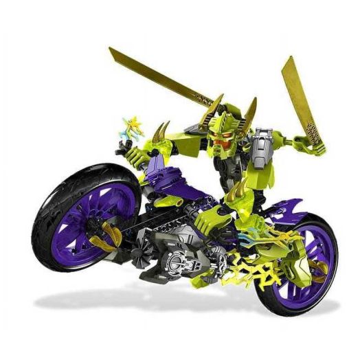 LEGO HERO FACTORY Green Speeda Demon w/ Motorcycle Motor Bike | 6231