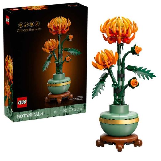 LEGO Icons Chrysanthemum Building Set - Artificial Flowers for Dinner Table Centerpieces & Decoration, Adults Ages 18+ - Birthday Gift Idea - 10368
