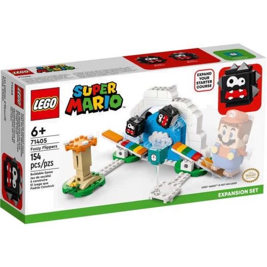 LEGO Super Mario Fuzzy Flippers Expansion Set 71405 Starter Kit with Luigi & Peach (154 Pieces)