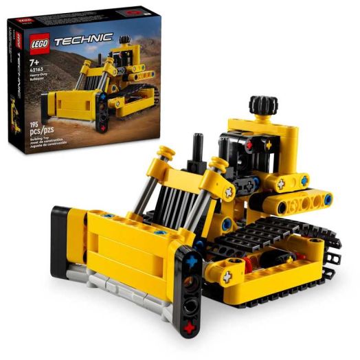 LEGO Technic Heavy-Duty Bulldozer Building Set, Kids' Construction Toy, Vehicle Gift for Boys and Girls Ages 7 and Up, 42163