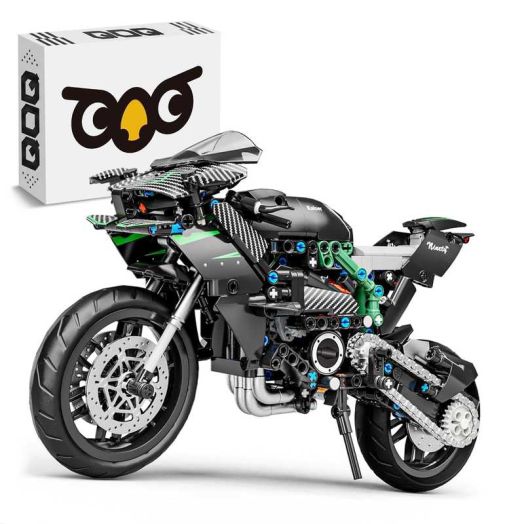 Leimao 1:8 H2 Motorcycle Building Set, Birthday Gift for 14+ Kids (806Pcs)