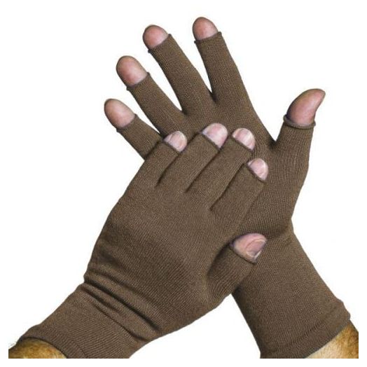 Limbkeepers Non-Compression Protective 3/4 Finger Gloves, Black Medium