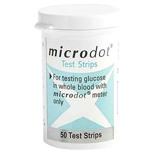 Links Medical Microdot Blood Glucose Test Strips, Box of 50