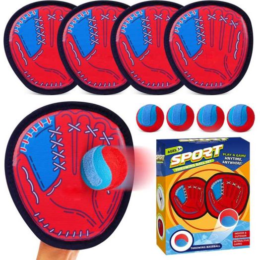 LINXUXIE Toss and Catch Ball Set,Kids Outside Sport Games&Outdoor Play Toys for Family,Birthday Gifts for 3-5 5-8 8-12 Year Old
