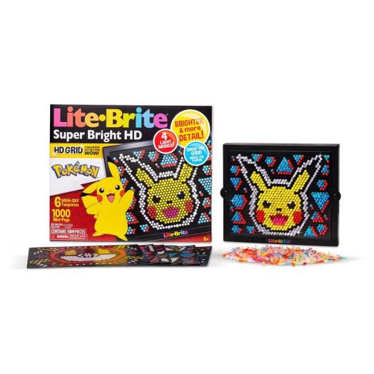 Lite-Brite Super Bright HD, Pokemon Edition - Perfect Gift for Girls and Boys Ages 6+