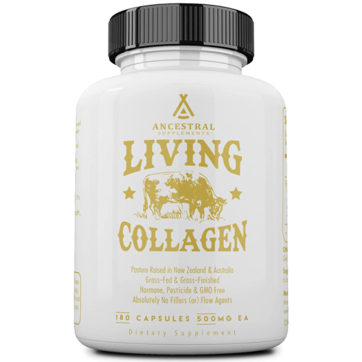 Ancestral Supplements Grass Fed Living Collagen (180 Capsules)