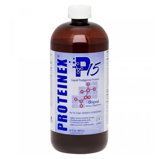 Llorens Pharmaceutical Proteinex 15 Oral Protein Supplement, 1 oz. Bottle Unflavored