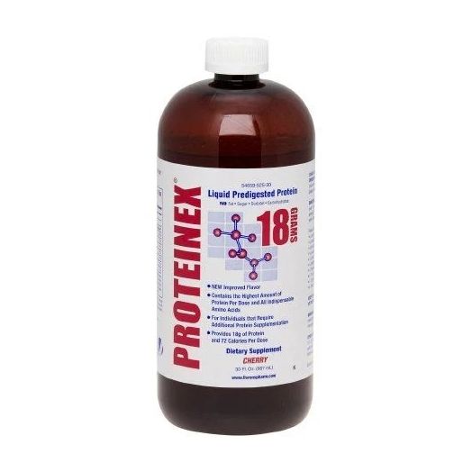 Llorens Pharmaceutical Proteinex 18 Liquid Protein Supplement, Cherry Flavor 30 oz.