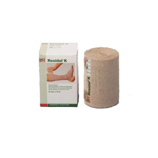 Lohmann & Rauscher Rosidal K Short Stretch Compression Bandage, 4 Inch x 11 Yard
