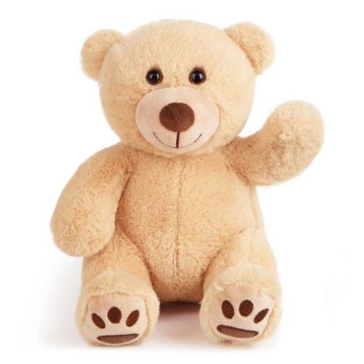 LotFancy Teddy Bear Stuffed Animals, Soft Plush Bear with Footprints, 10 in Plush Toy Gifts for Kids Girls