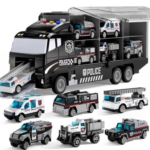 Lucky Doug Police Truck Toys for 2-6 Years Old Boys, Toddlers Boys Toys, Police Car Toys, Gifts for Boys Ages 3+
