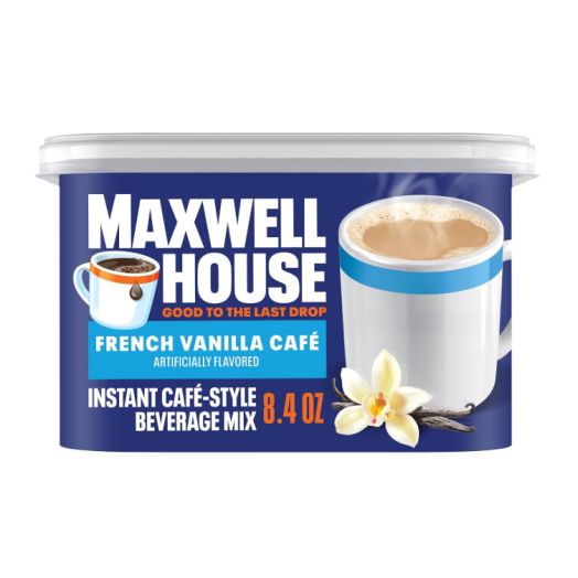 Maxwell House International French Vanilla Caf Instant Coffee (8.4 oz Canisters, Pack of 4) | MAXWELL HOUSE