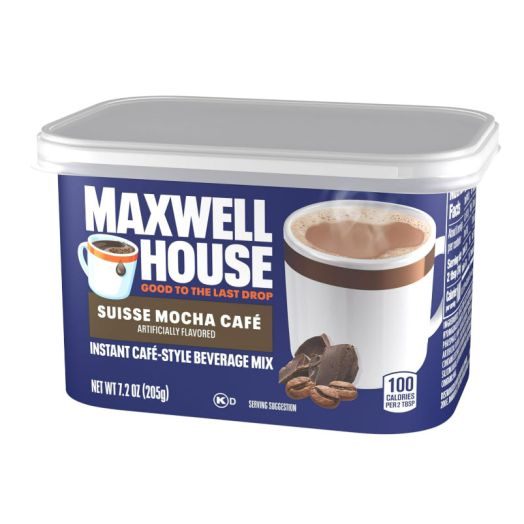 Maxwell House International Cafe Suisse Mocha Instant Coffee (7.2 oz Canisters, Pack of 4) | MAXWELL HOUSE