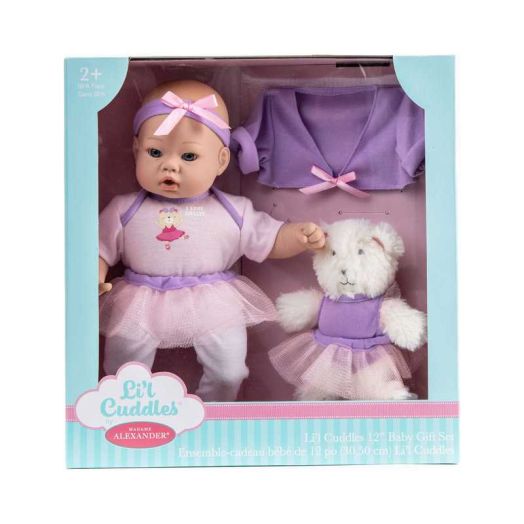 Madame Alexander 12 inch Lil Cuddles Baby Doll Ballet Set